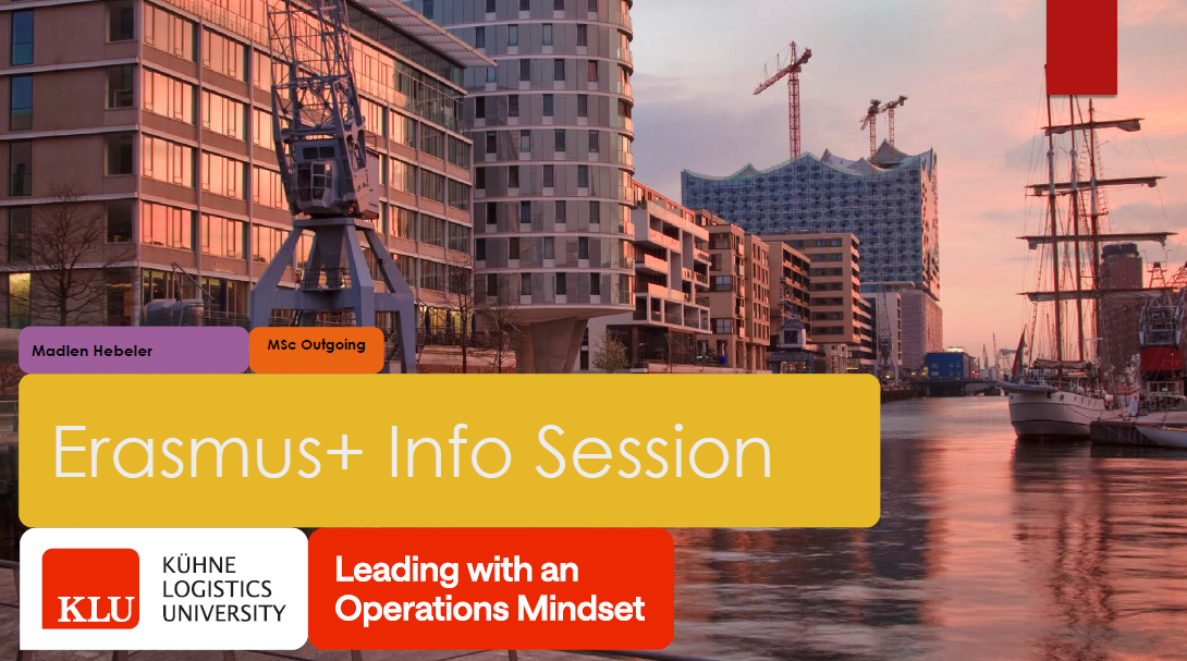 Info Session Erasmus+ MSc
