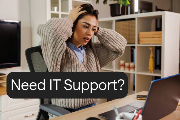 student with tech problems